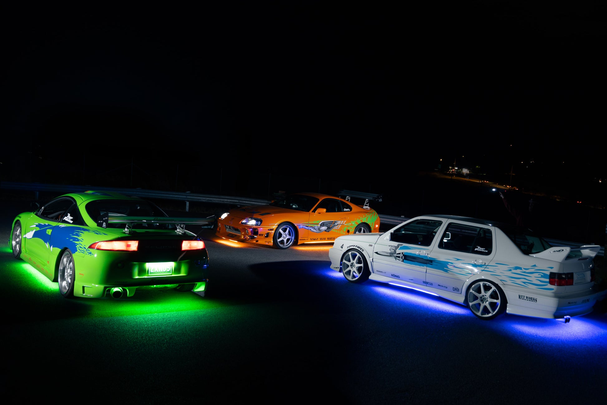 underglow kit installed on cars